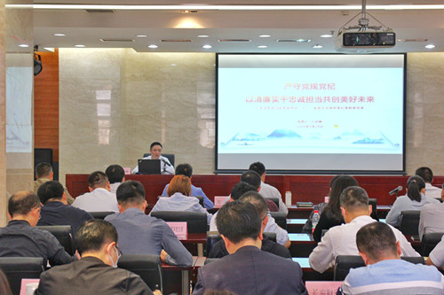 西投控股召開黨史學習教育黨課暨黨風廉政警示教育會議