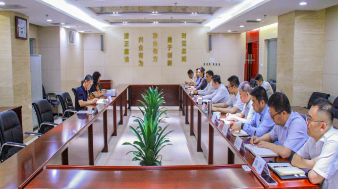 市紀委監(jiān)委駐市財政局紀檢監(jiān)察組赴我公司檢查黨風廉政建設(shè)工作